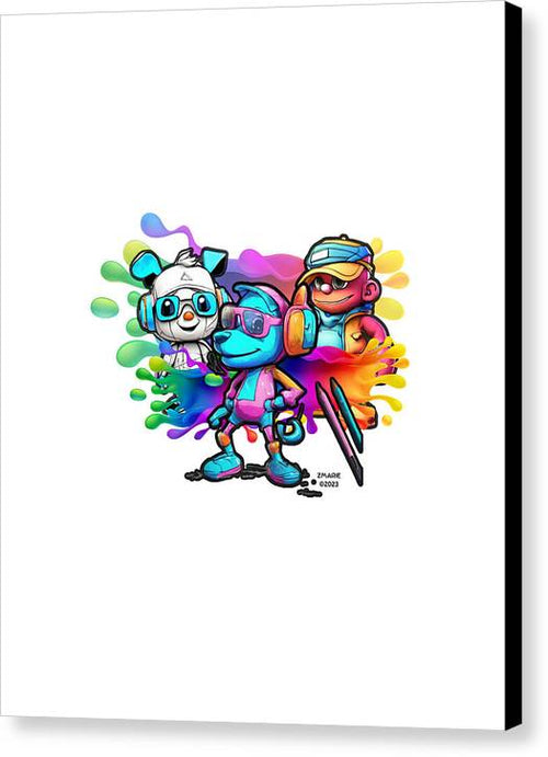 Cartoon Squad - Canvas Print