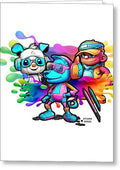 Cartoon Squad - Greeting Card