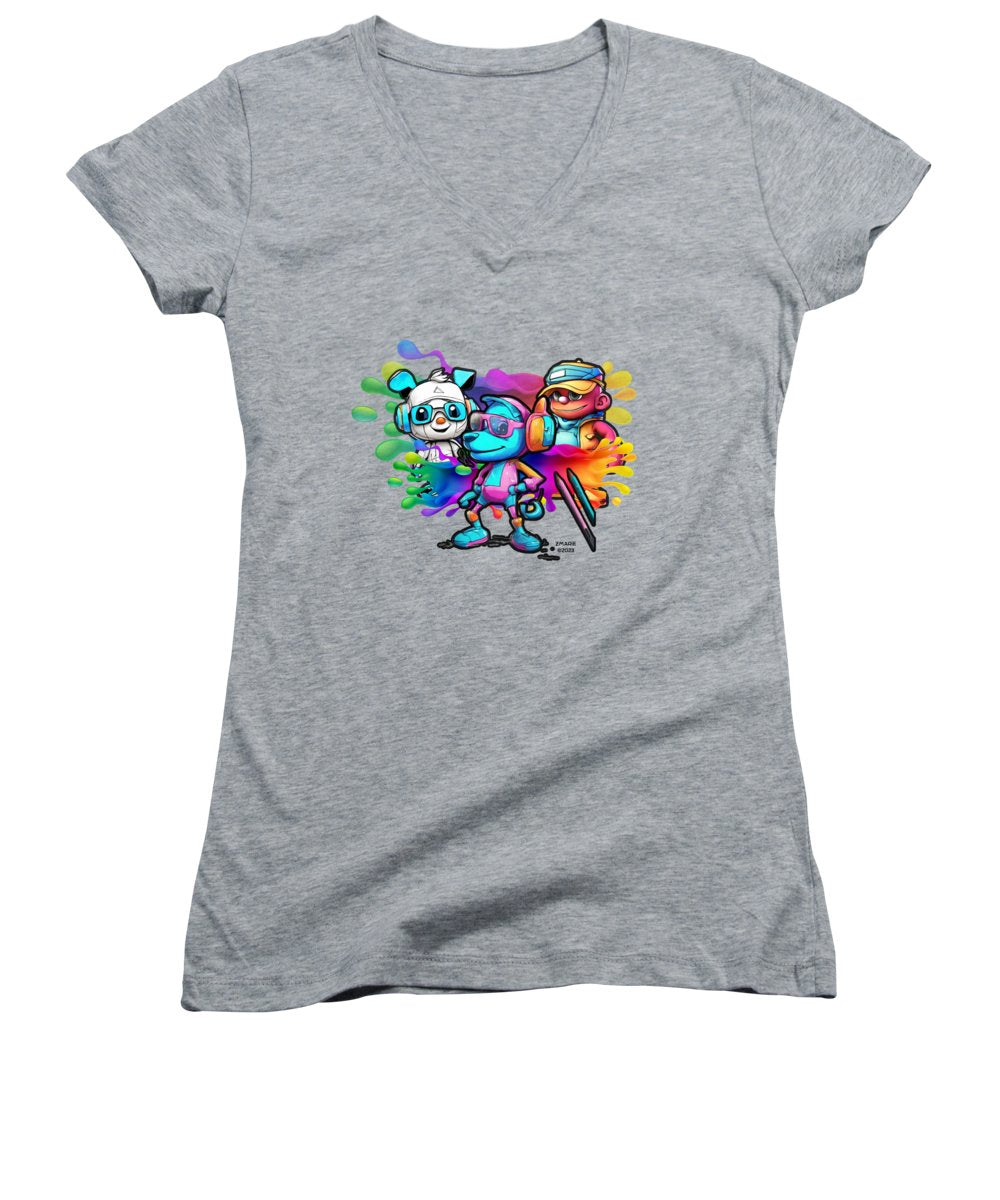 Cartoon Squad - Women's V-Neck