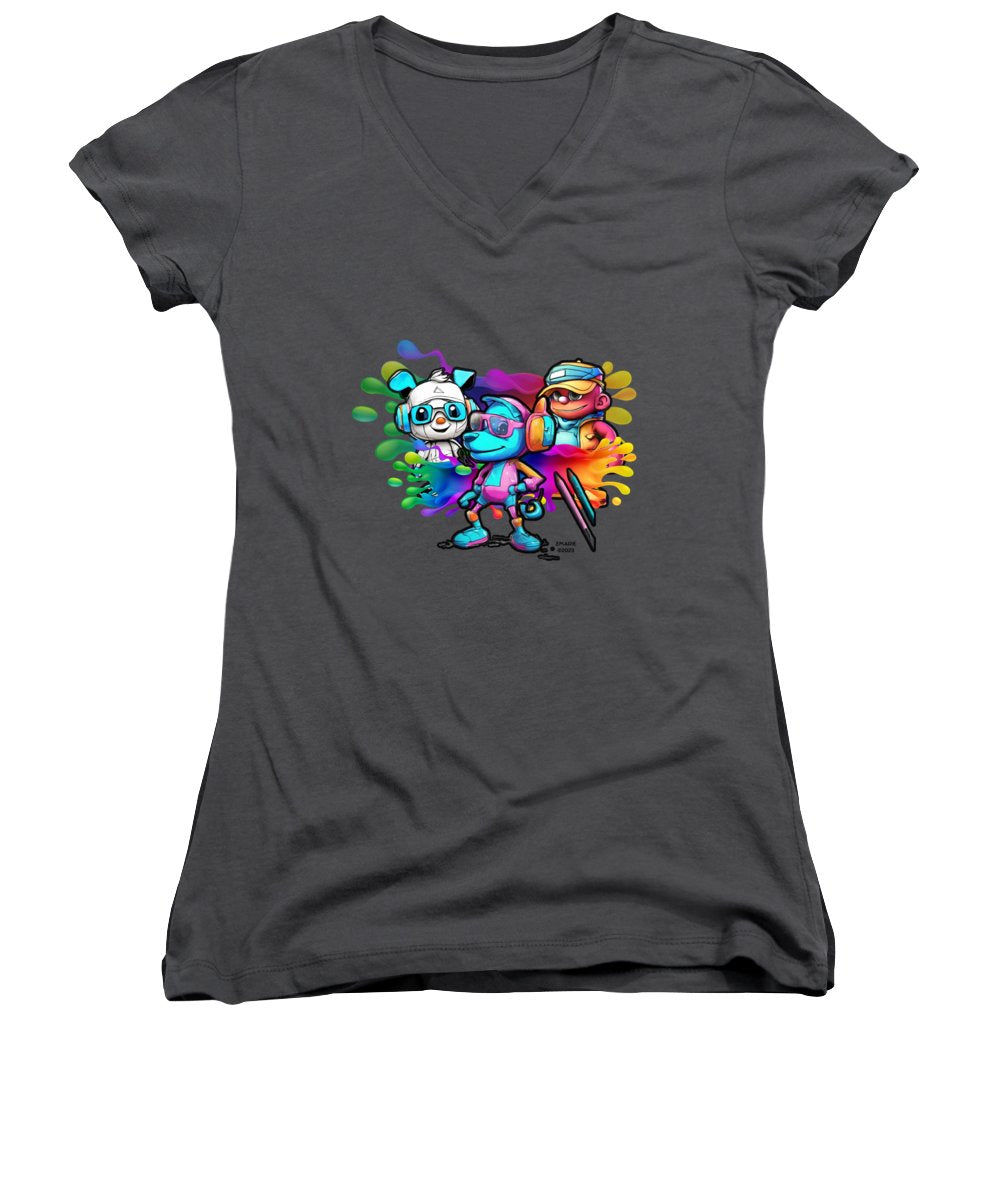 Cartoon Squad - Women's V-Neck