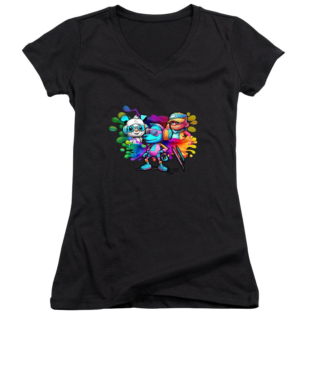Cartoon Squad - Women's V-Neck