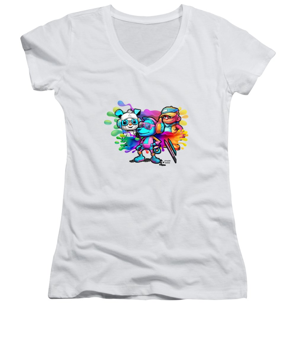 Cartoon Squad - Women's V-Neck
