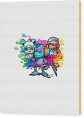 Cartoon Squad - Wood Print