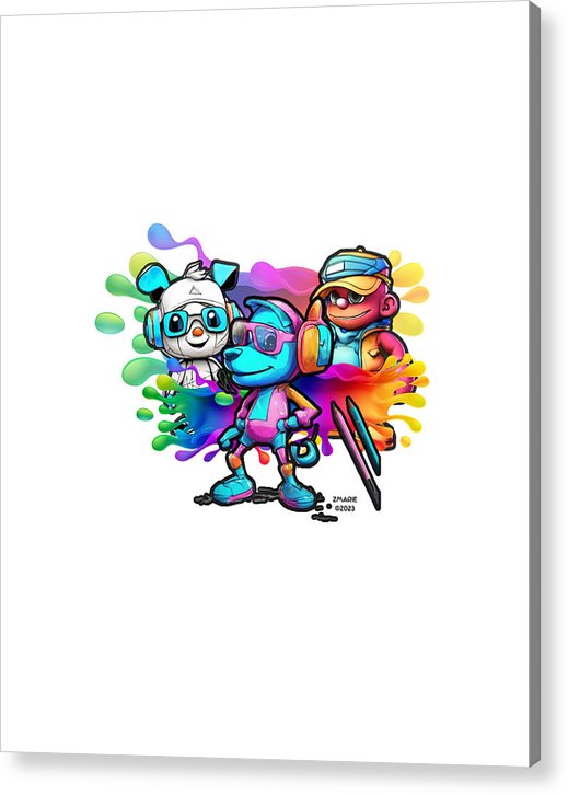 Cartoon Squad - Acrylic Print