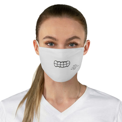 Emoji Mood Mask- Grinning Facial Expression Fabric Mask