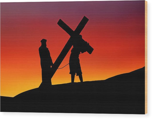 Christ Cross - Wood Print