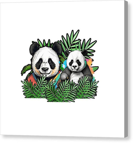 Colorful Panda - Canvas Print