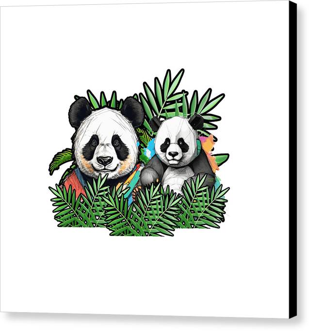 Colorful Panda - Canvas Print
