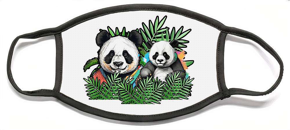 Colorful Panda - Face Mask