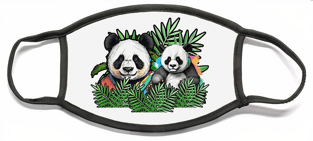Colorful Panda - Face Mask