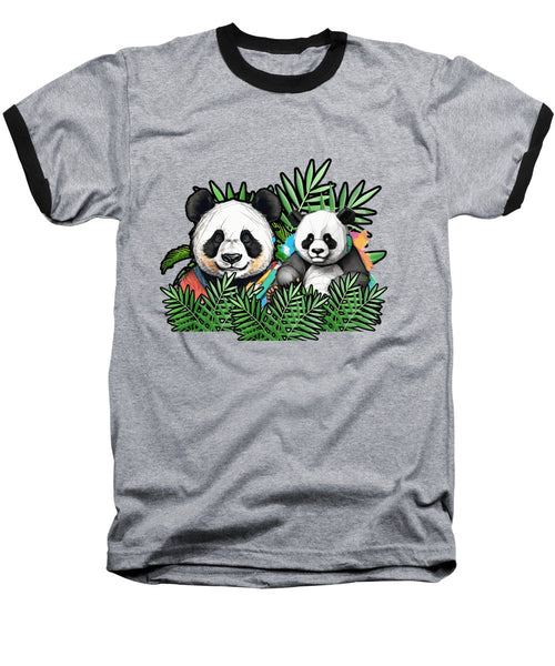 Colorful Panda - Baseball T-Shirt