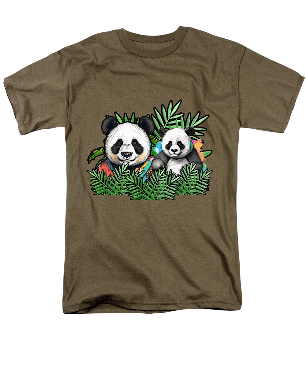 Colorful Panda - Men's T-Shirt  (Regular Fit)