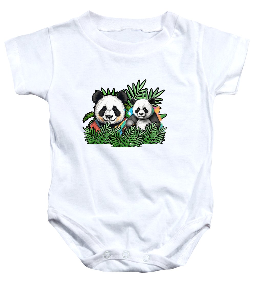 Colorful Panda - Baby Onesie