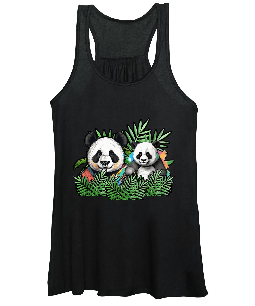 Colorful Panda - Women's Tank Top