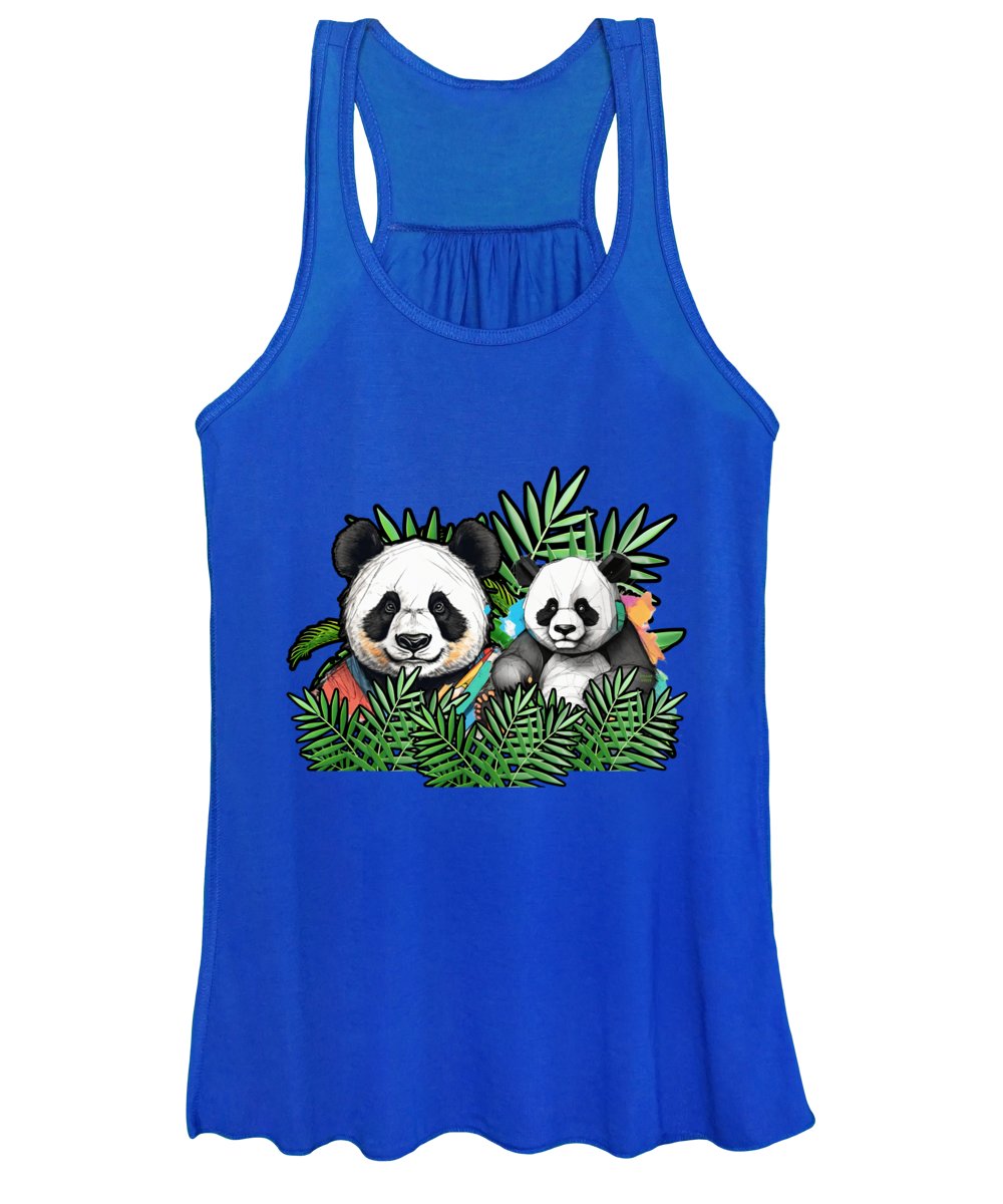 Colorful Panda - Women's Tank Top