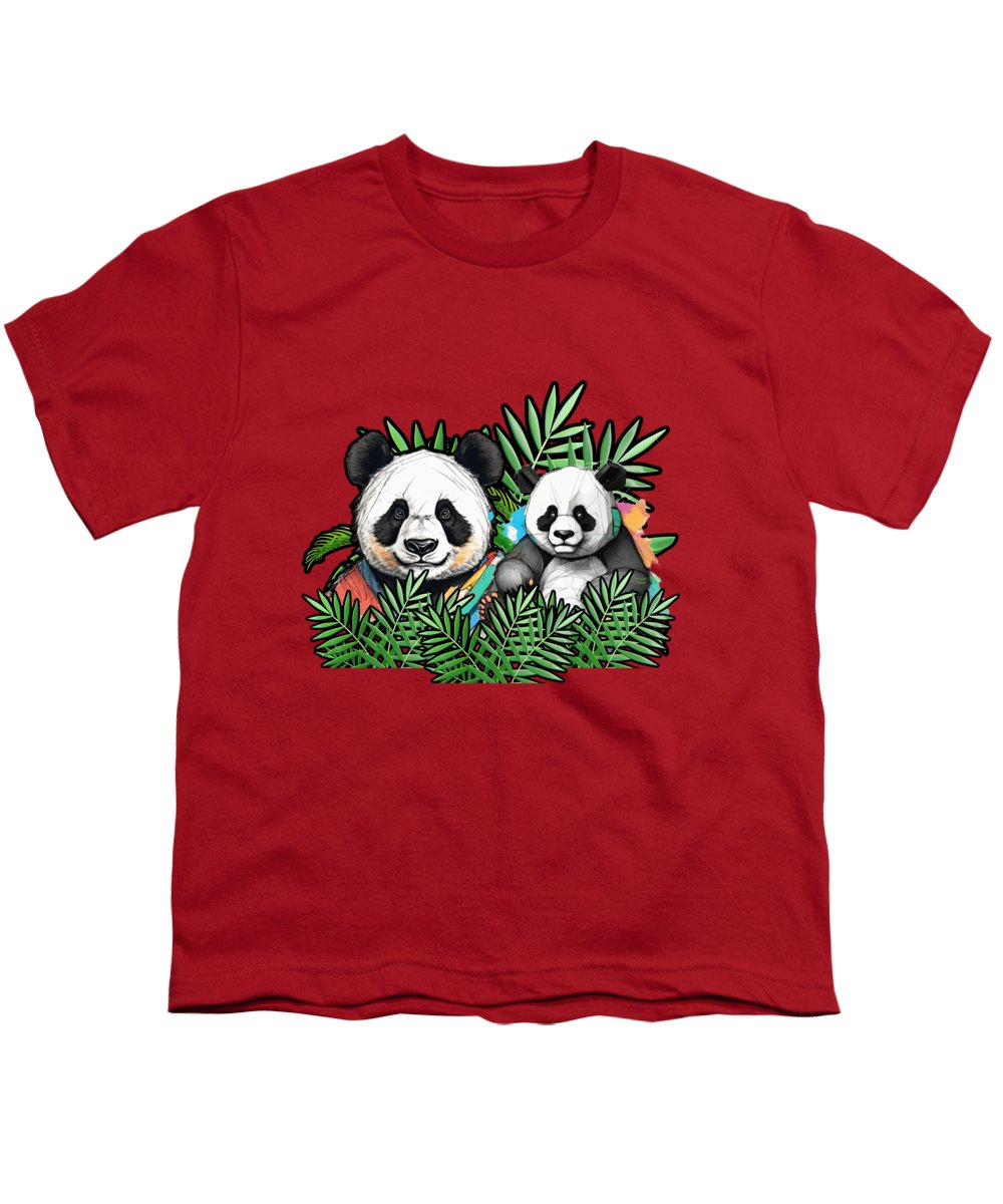 Colorful Panda - Youth T-Shirt
