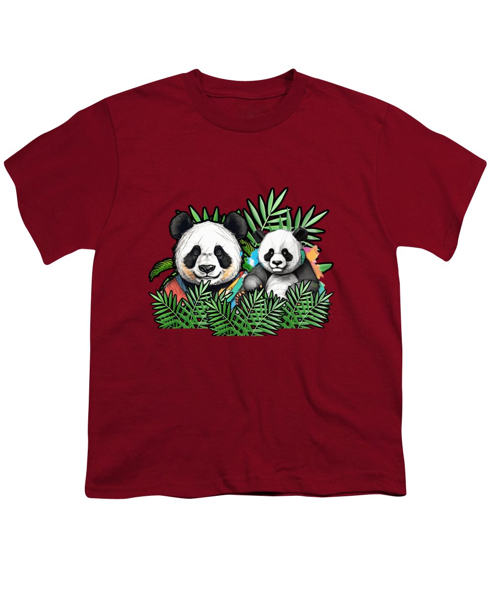 Colorful Panda - Youth T-Shirt