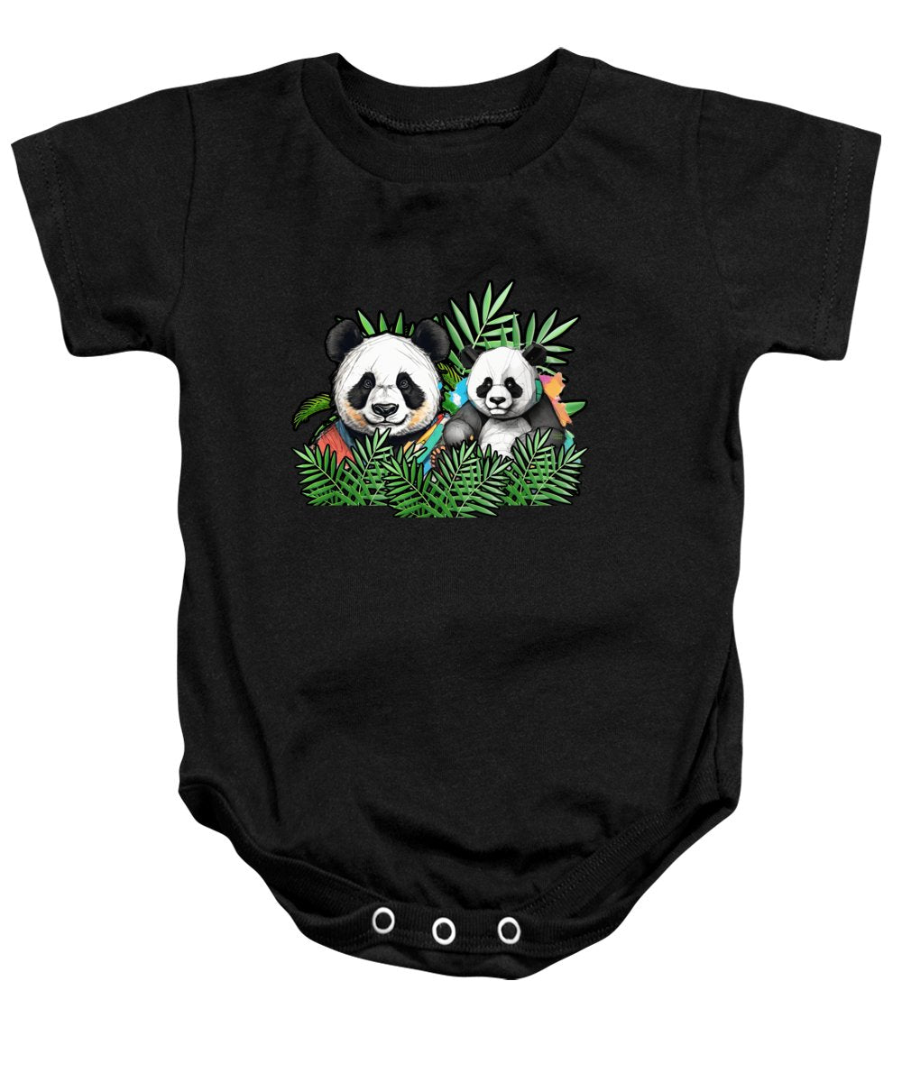 Colorful Panda - Baby Onesie