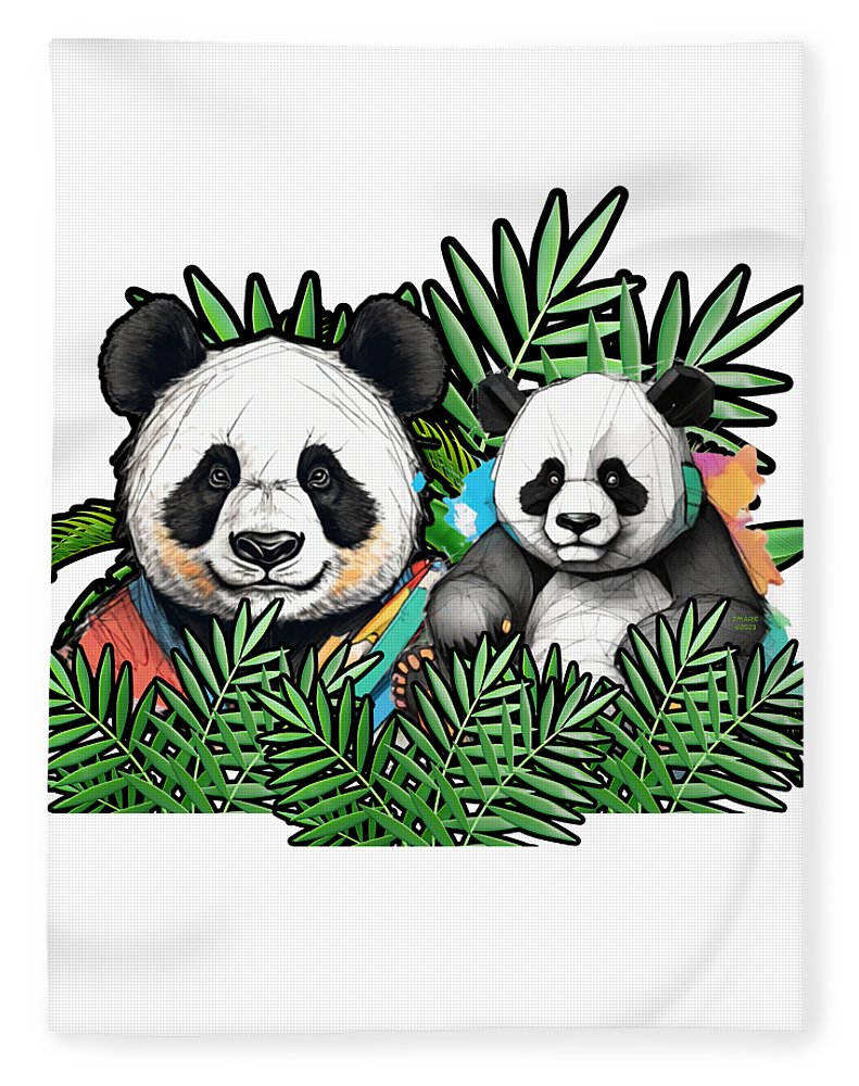 Colorful Panda - Blanket