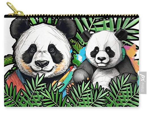 Colorful Panda - Zip Pouch