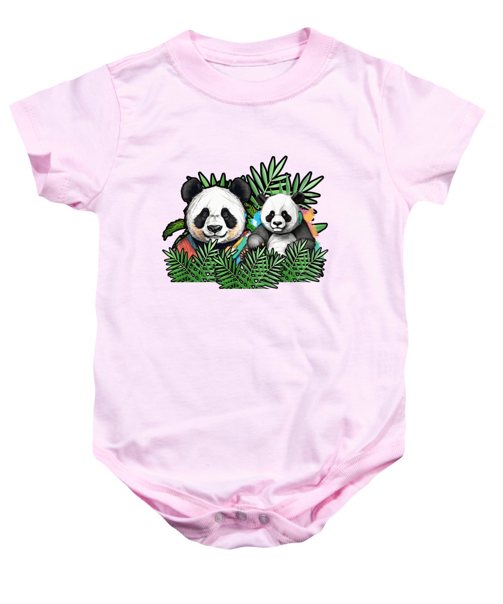 Colorful Panda - Baby Onesie