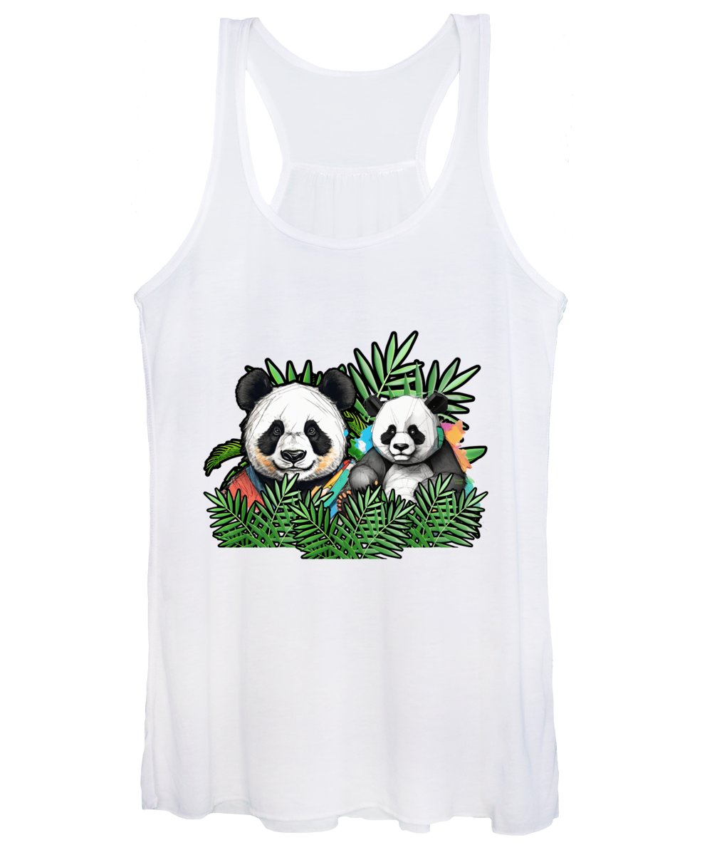 Colorful Panda - Women's Tank Top
