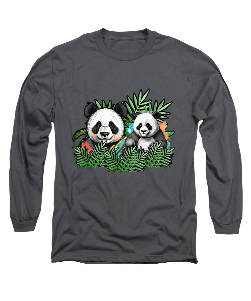 Colorful Panda - Long Sleeve T-Shirt