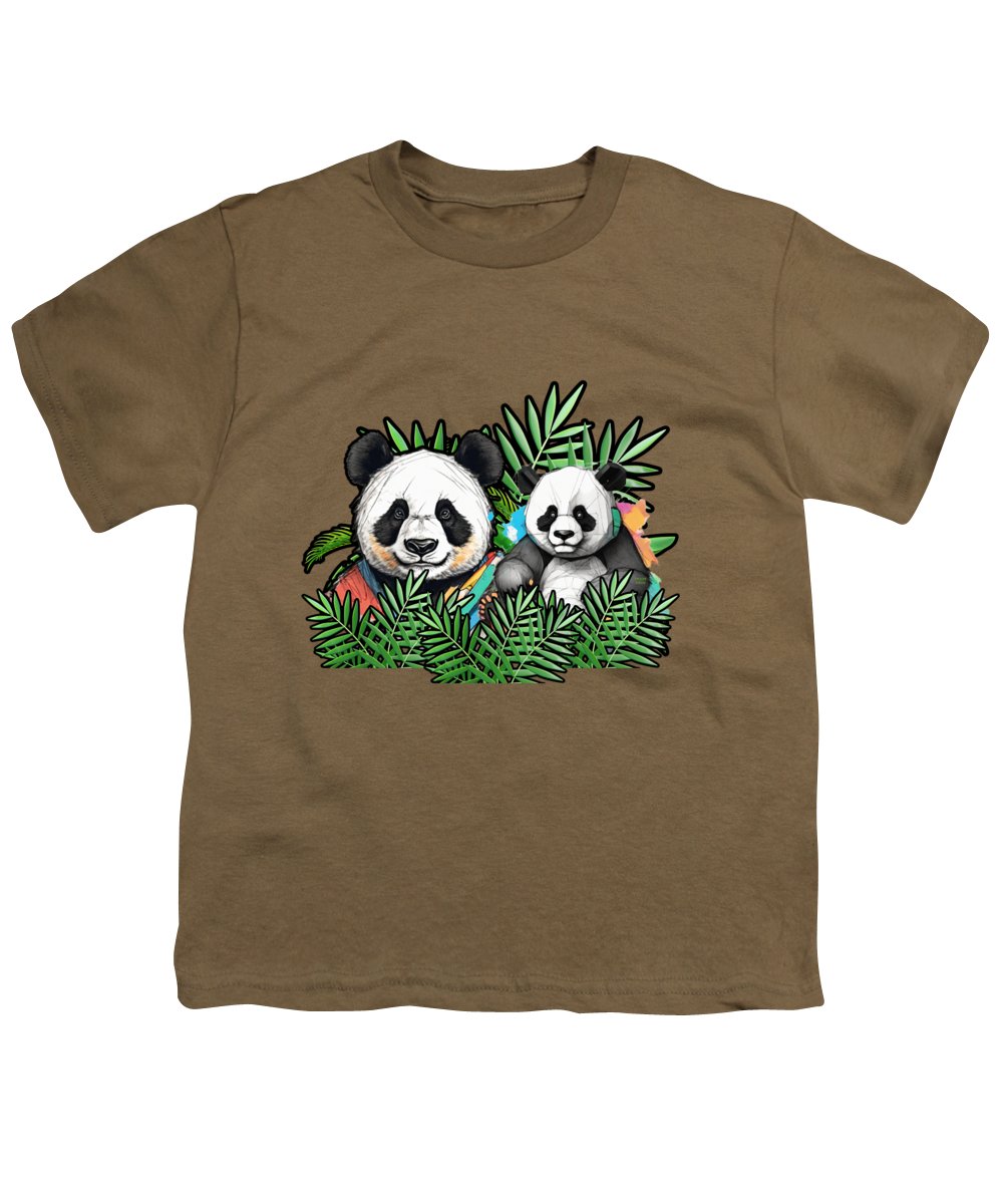 Colorful Panda - Youth T-Shirt