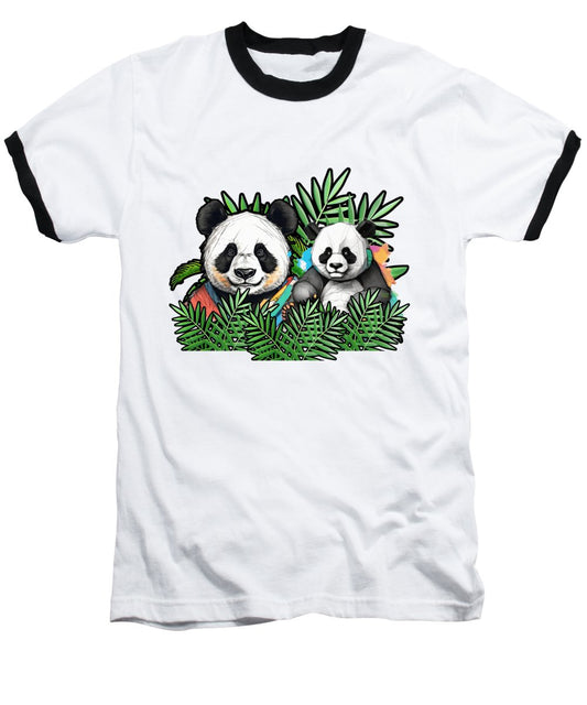 Colorful Panda - Baseball T-Shirt