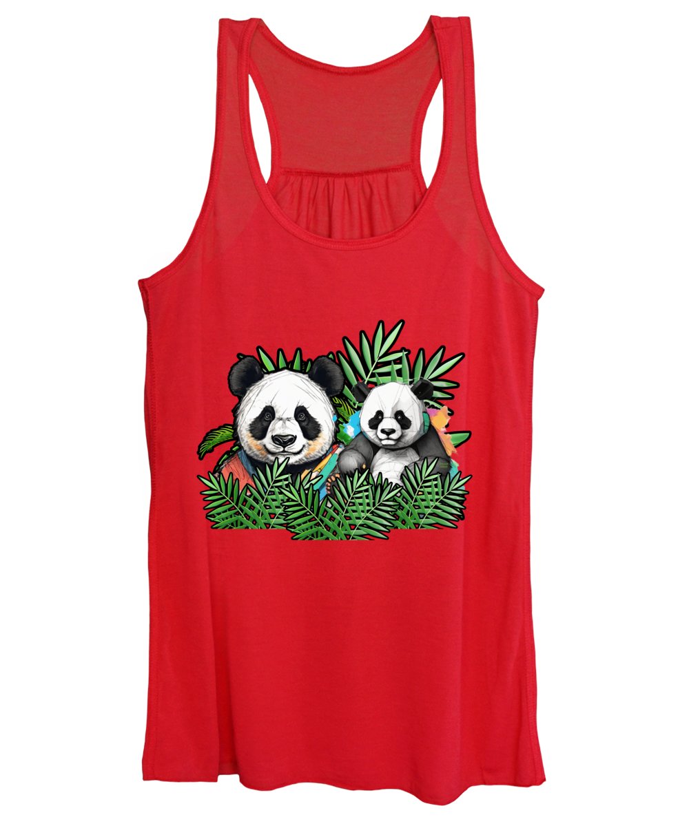 Colorful Panda - Women's Tank Top
