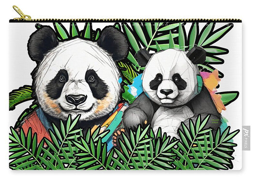 Colorful Panda - Zip Pouch