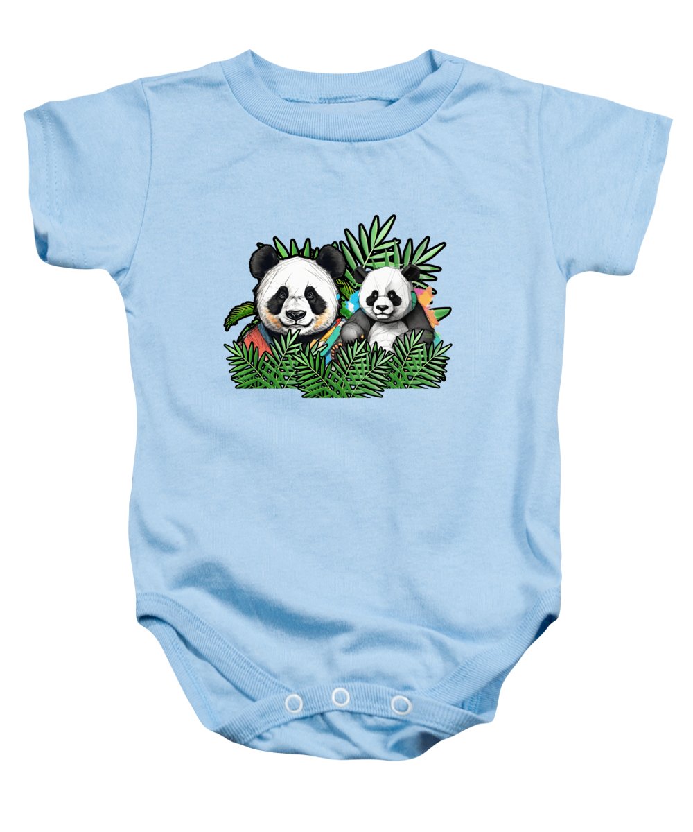 Colorful Panda - Baby Onesie