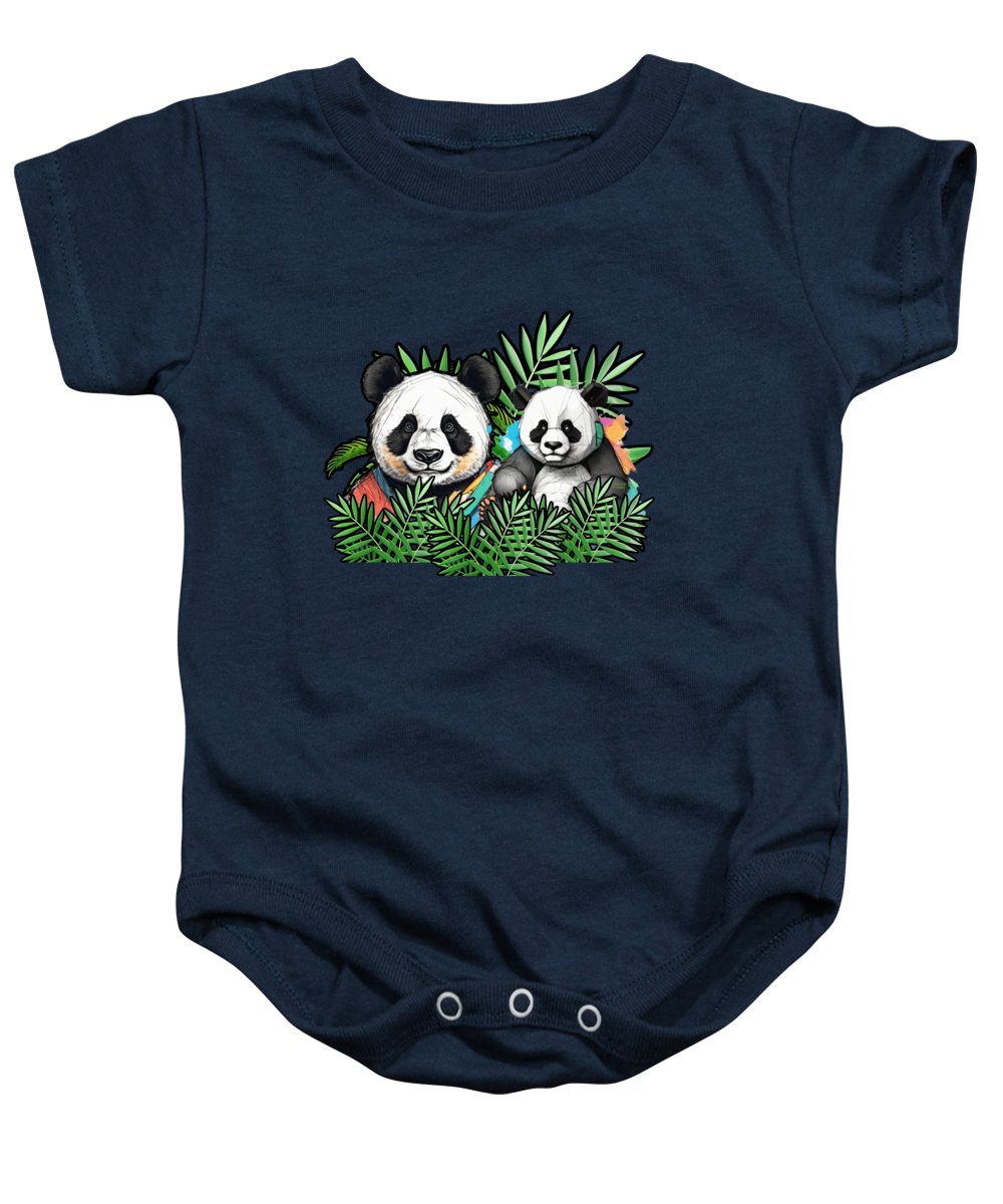 Colorful Panda - Baby Onesie