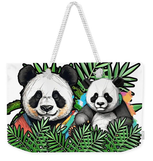 Colorful Panda - Weekender Tote Bag