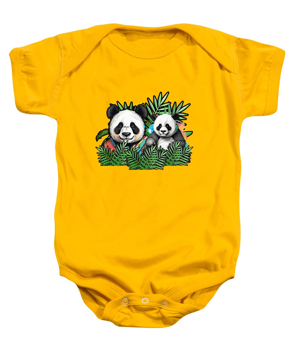 Colorful Panda - Baby Onesie