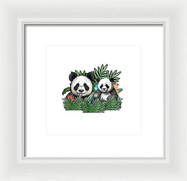 Colorful Panda - Framed Print