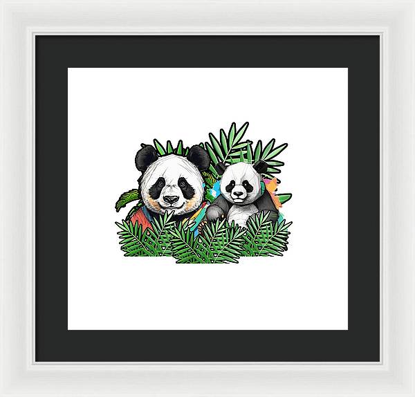 Colorful Panda - Framed Print