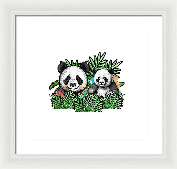 Colorful Panda - Framed Print