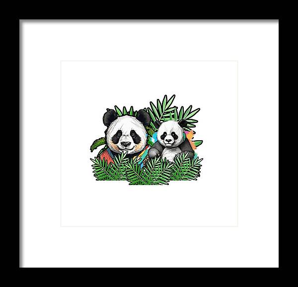 Colorful Panda - Framed Print