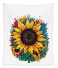 Colorful Sunflower - Tapestry