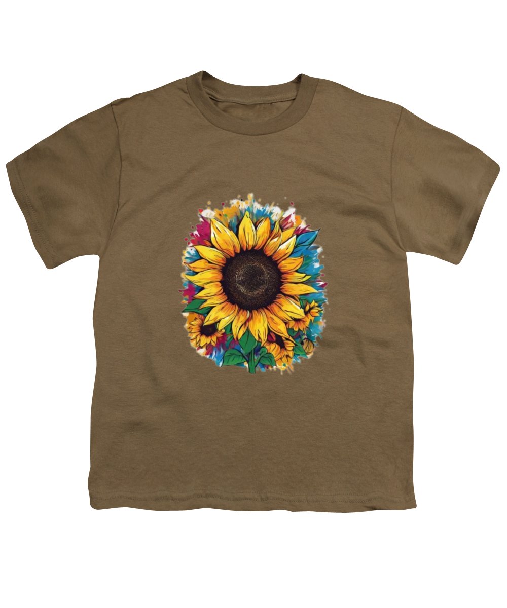 Colorful Sunflower - Youth T-Shirt