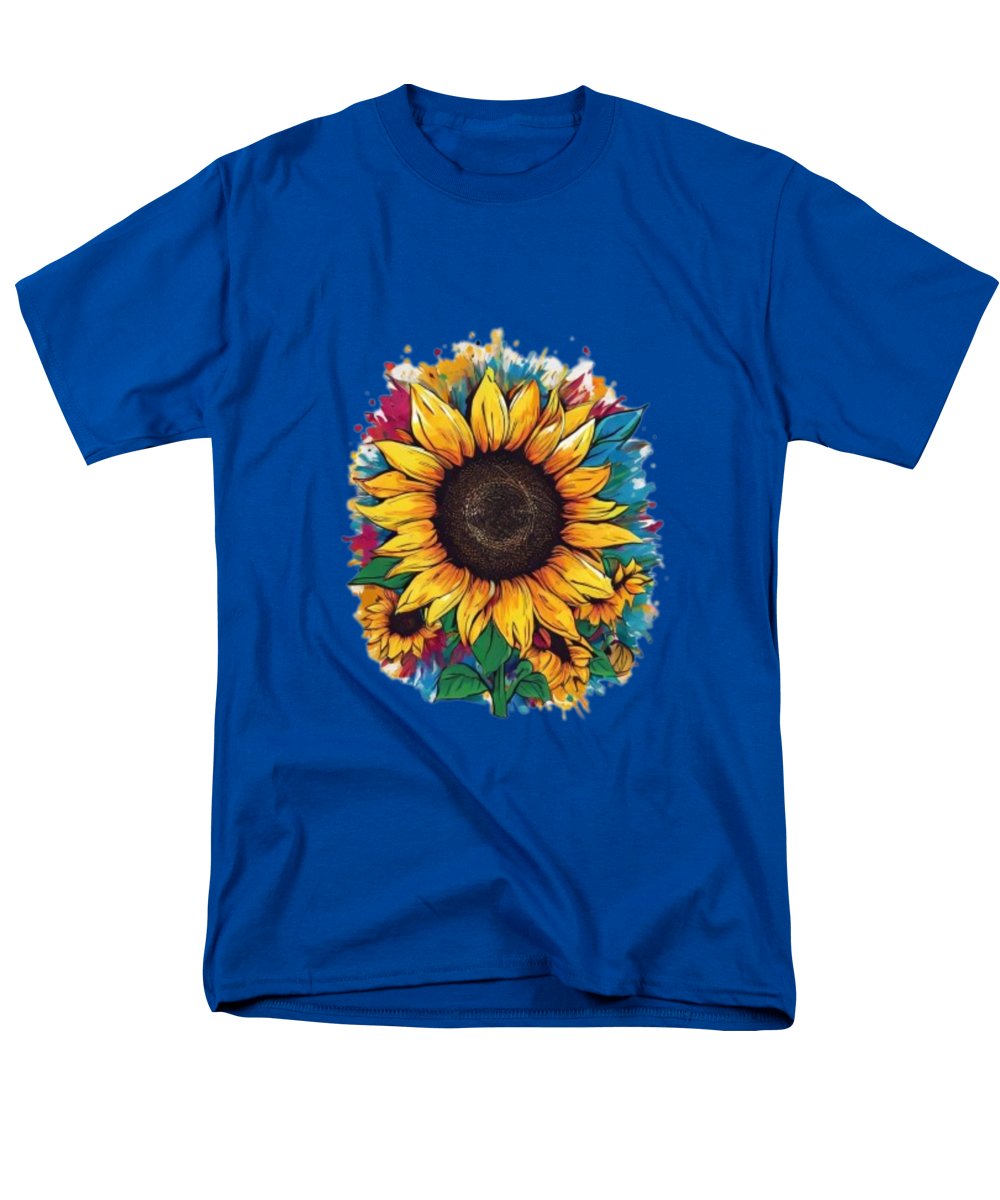 Colorful Sunflower - Men's T-Shirt  (Regular Fit)