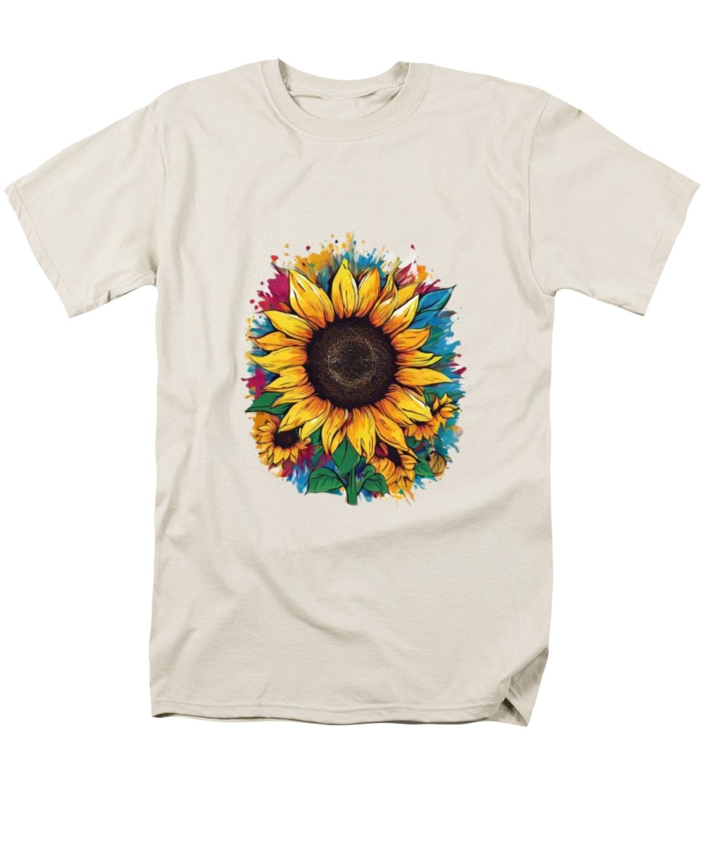 Colorful Sunflower - Men's T-Shirt  (Regular Fit)