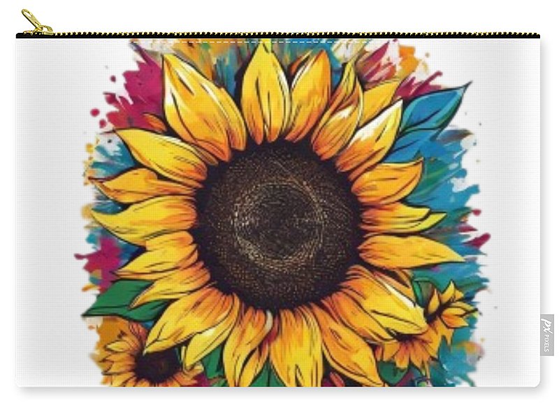 Colorful Sunflower - Zip Pouch