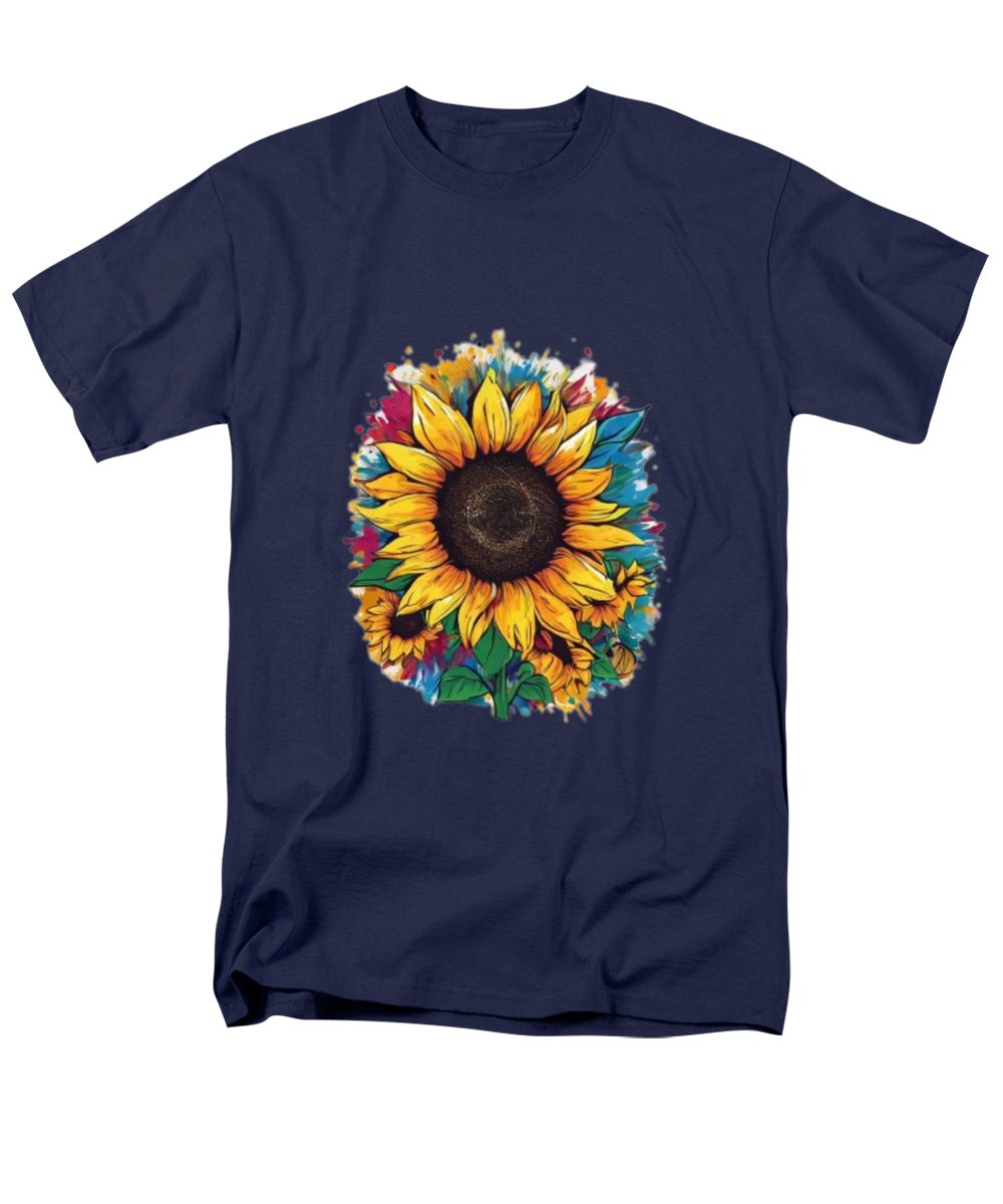 Colorful Sunflower - Men's T-Shirt  (Regular Fit)