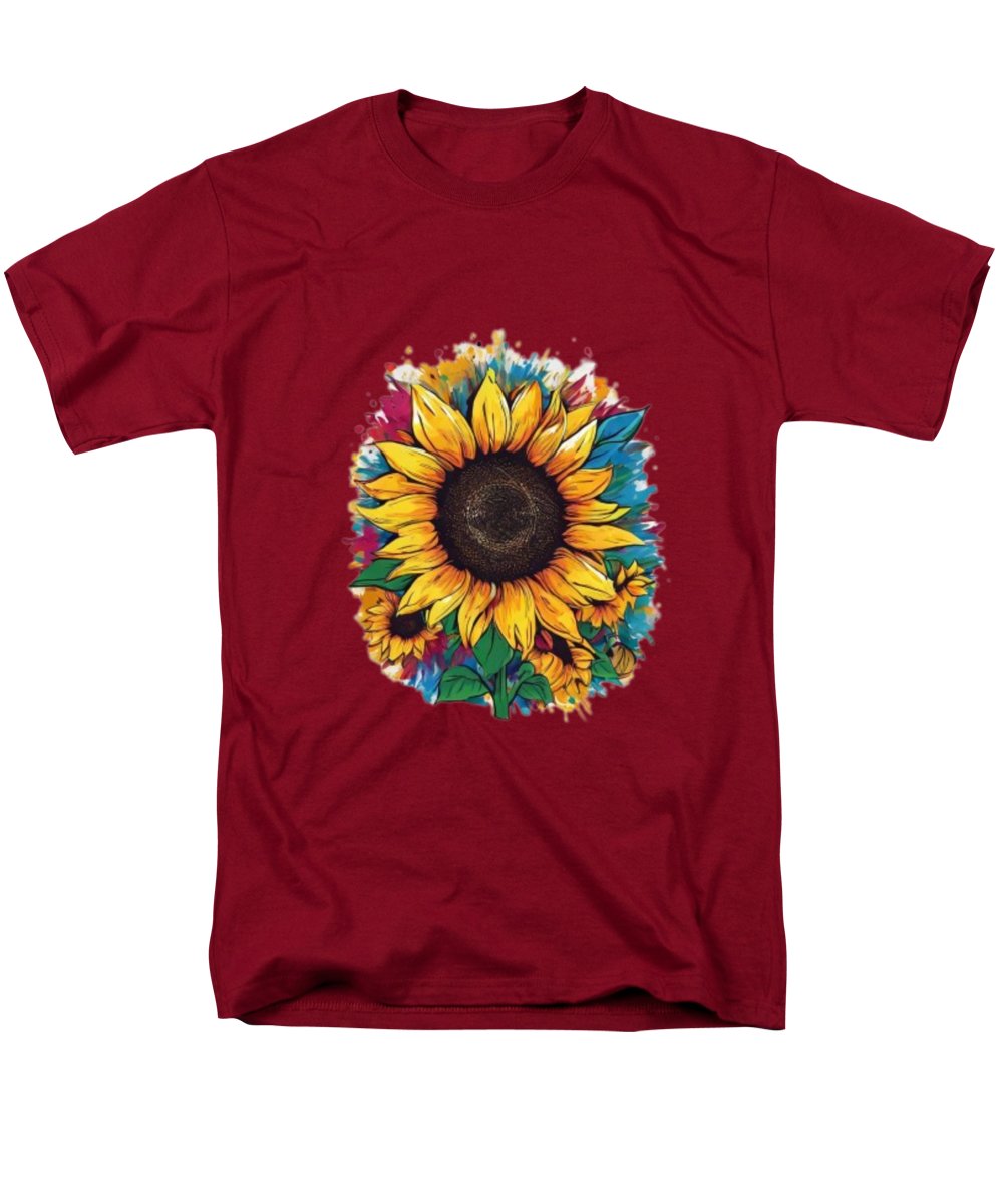 Colorful Sunflower - Men's T-Shirt  (Regular Fit)