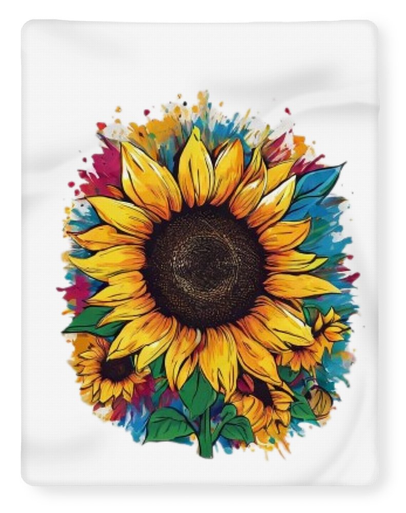 Colorful Sunflower - Blanket