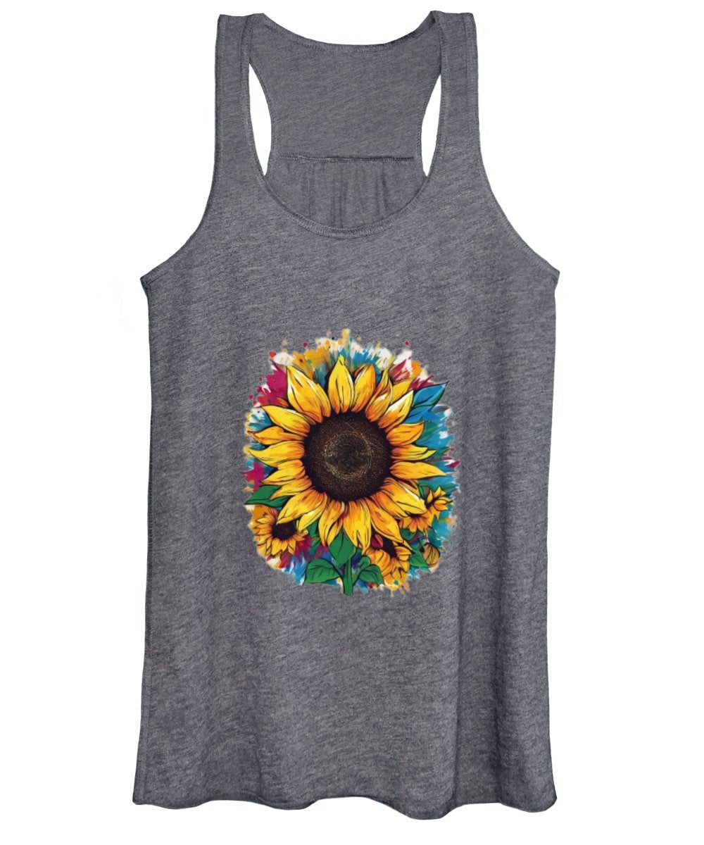 Colorful Sunflower - Women's Tank Top