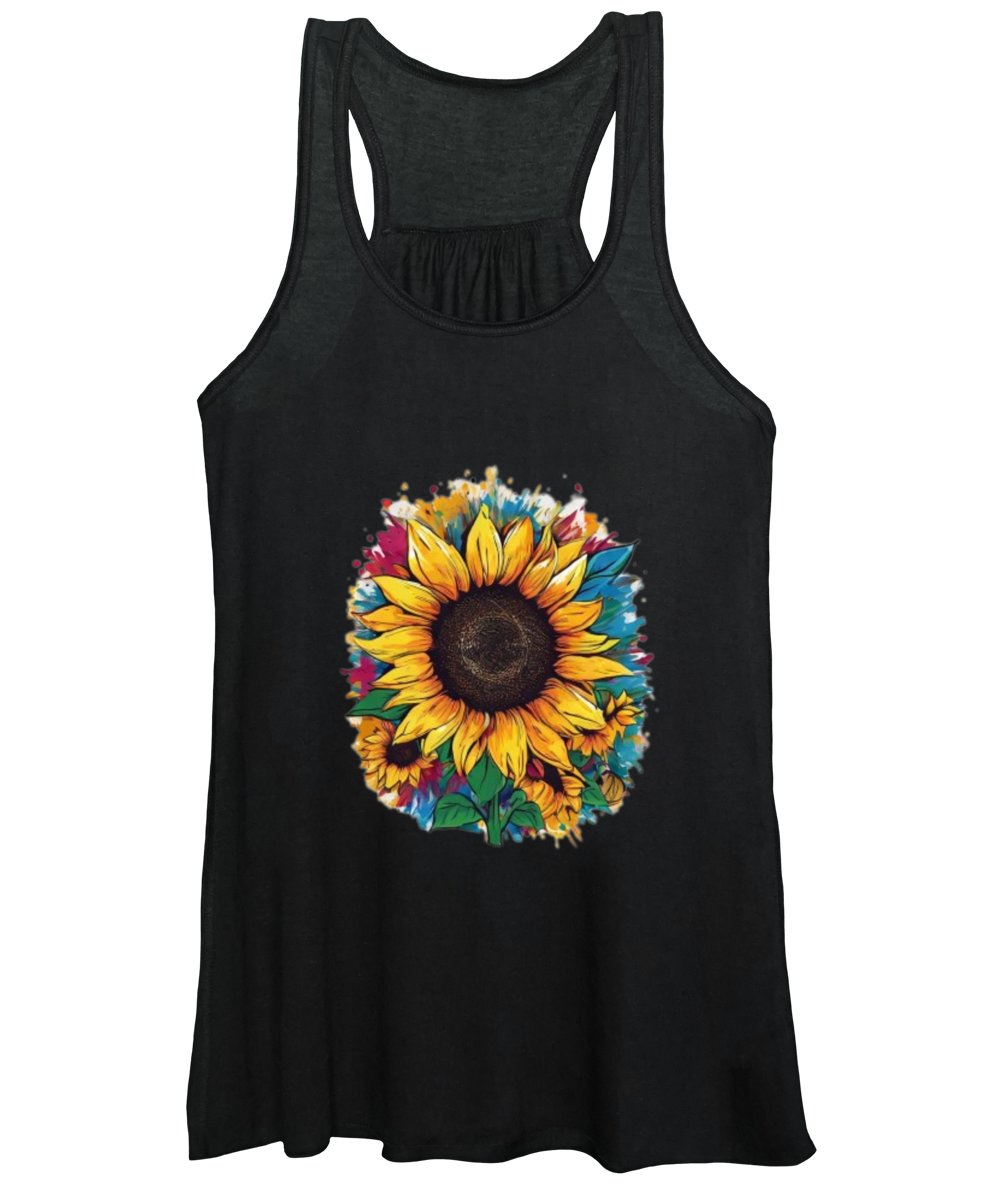 Colorful Sunflower - Women's Tank Top