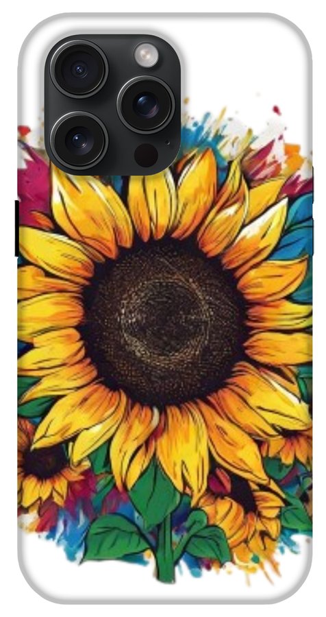 Colorful Sunflower - Phone Case